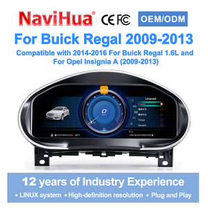 Tableau de bord LCD Navihua, groupe d'instruments numériques, compteur de vitesse, jauge automatique, système Carplay Llinus pour Buick Regal 2009-2013 - Product Image 3