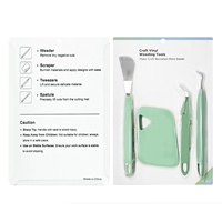 Set d'outils de désherbage en vinyle Diylobby Kit d'outils artisanaux en vinyle désherbeur/grattoir/spatule/pince à épiler/ciseaux Outil de base compatible avec Cricut