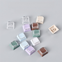 Ensemble de touches de clavier Relegendable transparentes personnalisées avec étiquettes, pour clavier mécanique, couleurs pastel multicolores, tige MX, cadeau de bureau