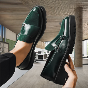 Zapatos de Vestir de Cuero Genuino para Hombre, Estilo Italiano, Mocasines Planos de Lujo, Ideales para Bodas, Fiestas y Oficina - Product Image 3