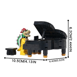 Super <span class=keywords><strong>Bros</strong></span> WM Blocks Bowser Joue du piano Figurines d'action Briques de construction Blocs Juguetes Para Los Ninos Compatible MOULD <span class=keywords><strong>KING</strong></span> - Product Image 4