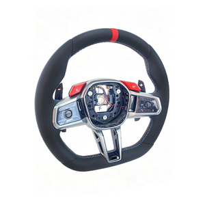 พวงมาลัยหนังแท้ M1M2 ปุ่มสีแดง สำหรับ <span class=keywords><strong>BMW</strong></span> G60 G90 M5 I5 <span class=keywords><strong>M60</strong></span> <span class=keywords><strong>I7</strong></span> ซีรีย์ 5 ใหม่ ขายตรงจากโรงงาน - Product Image 2