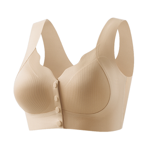<span class=keywords><strong>Reggiseno</strong></span> Premaman per <span class=keywords><strong>Allattamento</strong></span> con Spalline Larghe, Senza Ferretto, Chiusura Frontale, in Nylon/Spandex Traspirante, con Apertura per l'<span class=keywords><strong>Allattamento</strong></span> - Product Image 1