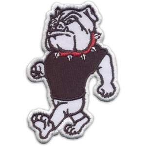 แผ่นปักลายสุนัขพันธุ์บูลด็อก แอฟริกา ขนาด 3.5x2.25 นิ้ว แบบรีดติด สำหรับเสื้อแจ็คเก็ต กระเป๋า หมวก - Product Image 3