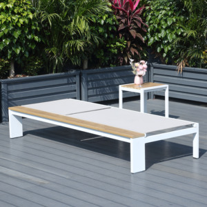 <span class=keywords><strong>Sdraio</strong></span> da Spiaggia, Arredo da Esterno, Lettino Prendisole in Alluminio, Lettini da Giardino, Daybed, Mobili da Patio, Sedia a <span class=keywords><strong>Sdraio</strong></span> in Metallo - Product Image 6