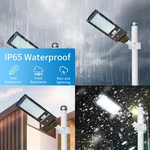 Ip66 Waterproof Solar High Powered Die-Cast Aluminum Outdoor Garden Lighting 300W Solar Street Light All In 1 Led Solar Lamps