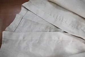 Kustom Laki-laki Perempuan Jepang Longgar Kasual 100% Linen Linen Linen 192gsm Gaun Malam Jubah Mandi Linen Pakaian Tidur untuk Rumah Hotel