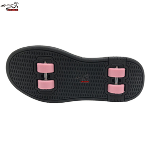 Chaussures de <span class=keywords><strong>skate</strong></span> pour enfants Mustang à double fonction Roues amovibles Semelle antidérapante Rose Noir Chaussures de sport pour la Turquie - Product Image 3