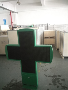 Croix <span class=keywords><strong>de</strong></span> pharmacie double face affichage extérieur led pharmacie croix signe p10 led pour pharmacie hôpital - Product Image 2
