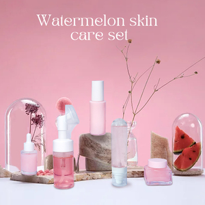 Özel etiket Anti-Aging cilt bakım kiti karpuz kollajen yüz beyazlatma için parlayan karanlık noktalar sökücü özel etiket - Product Image 2