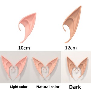 Novedosos Accesorios de Disfraces de Halloween para Fiestas, Orejas de Elfo de Látex Suave en Múltiples Tonos de Piel, Orejas de Hada <span class=keywords><strong>y</strong></span> <span class=keywords><strong>Duende</strong></span> para Cosplay - Product Image 3