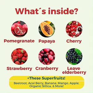 Gomitas de frutas y verduras de etiqueta privada OEM, frutas y verduras, desintoxicación y desintoxicación de vitaminas y frutas sin azúcar, productos para el cuidado de la salud, gomitas - Product Image 3