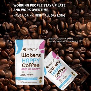 <span class=keywords><strong>Caffè</strong></span> Istantaneo Felice con 12 Superalimenti per Migliorare l'Umore Quotidiano e Godersi Vibrazioni Positive, Etichetta Privata - Product Image 3