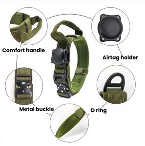 Tactical Air Tag Hunde halsband halter für mittelgroße Hunde Wasserdichtes Haustier halsband mit Airtag-Halter Luxus-Hunde halsband - Product Image 2