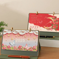 Impression de calendriers de bureau personnalisés, impression offset en gros, conception OEM, reliure spirale, calendrier en papier