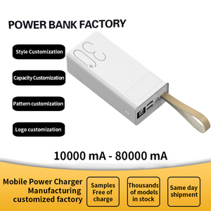 Logotipo personalizado 30000mAh Alto litio Reflector LED portátil Cargador rápido Powerbank Pantalla micro USB Características de <span class=keywords><strong>alquiler</strong></span> Hecho en EE. UU. - Product Image 2