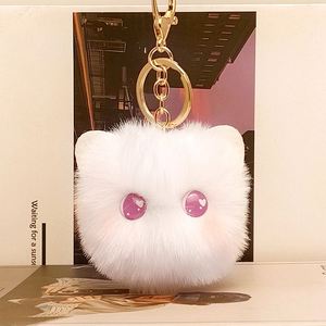 Porte-clés en peluche chaton rose mignon à faible MOQ, idéal pour sacs d'école de filles, pendentifs et petits cadeaux promotionnels en solde - Product Image 3