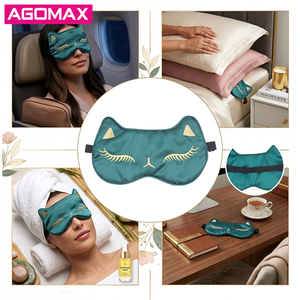 Antifaz de Seda Satinada Promocional con Relleno de Esponja Suave, Bloquea la Luz - Product Image 6