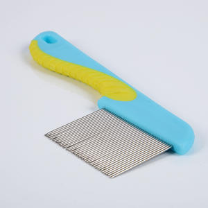 Le uova delle pulci delle licine delicate rimuovono la spazzola per il piccolo cane a denti fini per cucciolo di animale domestico pettine del ventre districante peli di gatto prodotto - Product Image 4