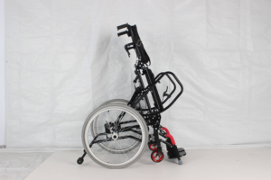 Silla de ruedas manual ligera, silla de ruedas de pie manual, cinturón de seguridad estilo mochila independiente y siempre utilizable - Product Image 5