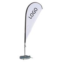 Nuoxin – Drapeau publicitaire personnalisé pour événements extérieurs, impression recto-verso, en aluminium et fibre de verre, forme rectangulaire ou goutte d'eau
