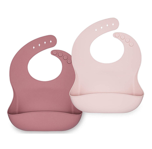 Bavoir bébé en silicone imperméable, réglable au cou, pour tout-petits et enfants, design 030, logo personnalisé, vente en gros - Product Image 3