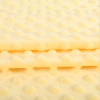 100% Polyester Super doux en relief laiteux point en peluche tissu bébé Swaddle couvertures jouets filles doublure câlin bulle brossé tricoté