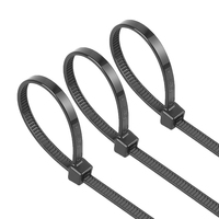 Attaches de câble en nylon 66 autobloquantes Attache de câble noire à fermeture éclair 14 pouces 4.8mm * 350mm Attache de câble Nylon66 auto-sécurisée