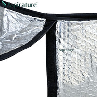 Couverture de palette en aluminium réfléchissant avec bulles d'air, protection solaire, anti-gel, couverture thermique pour palette, taille personnalisée disponible