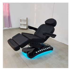 A buon mercato nero 3/4 elettrico del motore estetico reclinabile visita medica tatuaggio sedia Spa lettino di bellezza per il viso cosmetico - Product Image 2