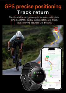 Nuevo Reloj Inteligente GPS para Exteriores HT37 2025, Rastreador de Actividad Física con Correa de Silicona Impermeable IP68, Pantalla de Alta Definición, Unisex - Product Image 5