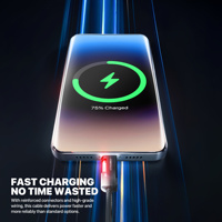 Kabel USB Grosir FANTECH DL5 untuk Pengisi Daya iPhone, Kabel Pengisian Cepat, Kemasan Akrilik, Kabel Data USB C