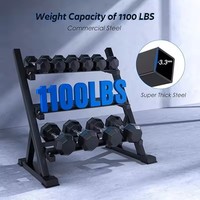 Supports de stockage de poids en acier et métal à 3 couches pour haltères Kettlebells Plaques de poids Support de support