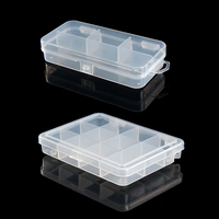 DN boîtes de pêche en plastique transparent boîte de matériel en plastique transparent appât leurre bijoux boîtes de rangement bacs organisateurs
