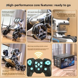 <span class=keywords><strong>Robot</strong></span> chien intelligent à commande vocale interactive - Voiture de cascades à 8 roues contrôlée par geste - Jouet éducatif pour enfants - Product Image 4