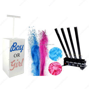 Tnt nhấn nút điều khiển điện tử Confetti bột pháo bốn ống ngoài trời tiệc cưới pháo hoa Giới tính tiết lộ thuốc xịt - Product Image 3