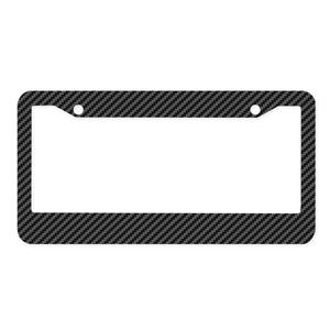 Protector de Matrícula de <span class=keywords><strong>Coche</strong></span> de Lujo con Diseño Patentado de 2 Orificios, Distancia entre Orificios de 177 mm y Marco con Aspecto de Fibra de Carbono - Product Image 1