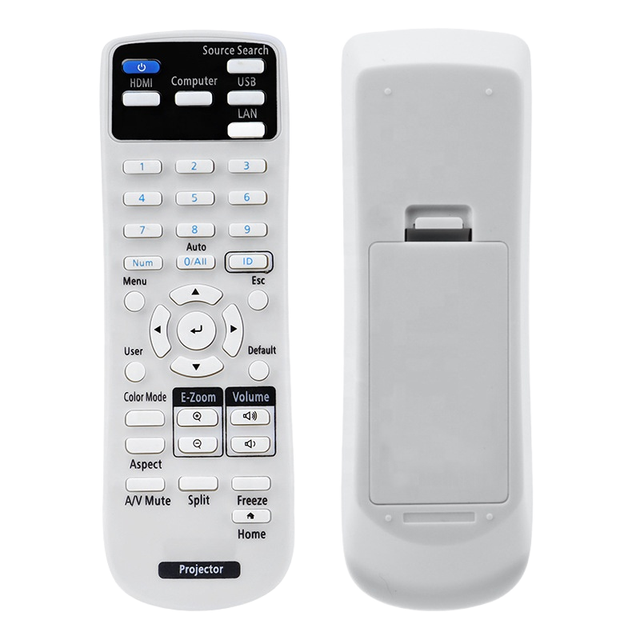 Universal Fixed Code IR Projector Remote Control with 4 Buttons 10m Range AAA Battery for Casio XJ-V1/VC100/VC110/VC270