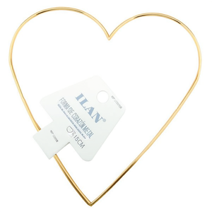 Anello in Metallo a Forma di Cuore Ilan 15Cm per Creazione Acchiappasogni - Product Image 1