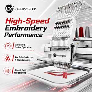 Máquina de Bordar Computarizada de Una Cabeza y 12 Agujas para Bordar Gorras, Camisetas y Logotipos - Product Image 4