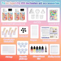 Taba Squishy Making Kit Mini Cat Paw Taba Squishy Toys Mochi Squishy Toys Making Kit Soft Silicone Rubber Liquid Water Pinch Gel