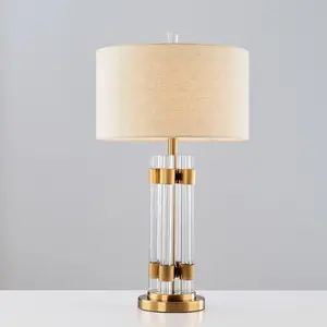 restaurant nordic luxury crystal table decorative modern bedside hotel room lamps