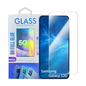 Película de vidrio templado Samsung <span class=keywords><strong>Google</strong></span> serie S26 con logotipo de embalaje personalizado 0,33mm de alto vidrio de aluminio desbloqueo de huellas dactilares - Product Image 1
