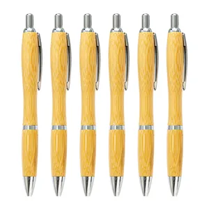 الإبداعية القرع قلم بامبو الكتابة القرطاسية الإعلان الهدايا الخيزران قلم الجملة تخصيص شعار القلم