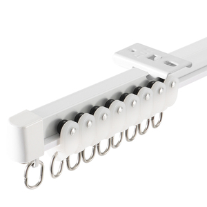Solid Aluminum Curved Curtain Rail Custom Bend Shape Bay Window Curtain Track Fitting - Product Image 5