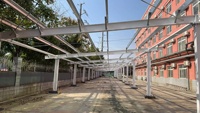 Structure de support de carport solaire photovoltaïque de haute qualité en aluminium galvanisé personnalisée, marque Jingshuo, modèle Carport02 OEM