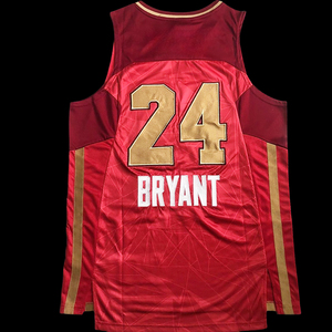 <span class=keywords><strong>Maillot</strong></span> de basketball rétro respirant en tissu mesh, brodé et imprimé par transfert thermique, personnalisable avec nom d'équipe et joueur, vente en gros - Product Image 4