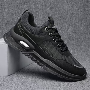 Zapatos Deportivos de Malla Gris con Punta Redonda, Cordones, Entresuela Transpirable de EVA y Suela de Goma para Todas las Temporadas - Product Image 2