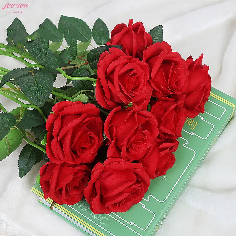 2024 Novelty Products Real Touch Rose Bouquets Artificial Eternal Dried Loose Flower Interior Home DIY Other Flower Decorations