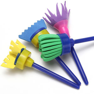 Peinture pour enfants, ensemble de 4 pièces, éponge eva, tête rotative, brosse éponge, graffiti pour enfants - Product Image 3